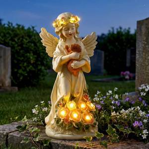 lot 9175 image: Chunful Dog Memorial Gifts Outdoor Resin Angel Puppy with Solar Light 10 Resin Pet Memorial Gift for Loss of Dogs Angel Dog Sympathy Gift for Garden, Patio, Lawn, Yard, Christmas Decor
