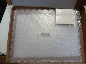 lot 9189 image: AceOrbit Scalloped 11 x 8.5 Acrylic Picture Frame Self Adhesive No Drilling Wall Mount Photo Frames Frameless Clear Diploma Frames for Diploma Certificate Degree Document Family Portraits Gallery Wall