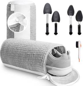 lot 9207 image: Shoe Washing Machine Bag, 2PCS XXL Shoe Washing Bag for Washing Machine, Reusable Mesh Shoes Laundry Bag, Keep 360  Wrap-around Cleaning, Adjustable Shoes Trees- Prevents Deformation (15.3in 7.48in)
