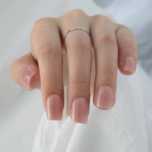 lot 9248 image: Pink Press On Nails Short Square, Glossy Pink Acrylic Fake Nails, Reusable Natural Stick On Nails, Perfect for Daily Wear, Offering a Refined Touch, 15 Sizes - 30Pcs