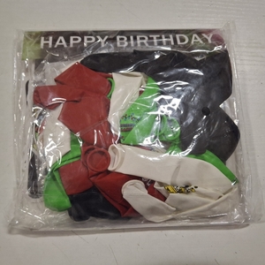 lot 9412 image: 38Pcs Stranger 5 TV Birthday Party Decorations, Movie Theme Party Supplies, Include Banner, Latex balloons, Cake Topper, Cupcake Toppers for Boys Girls Theme Party
