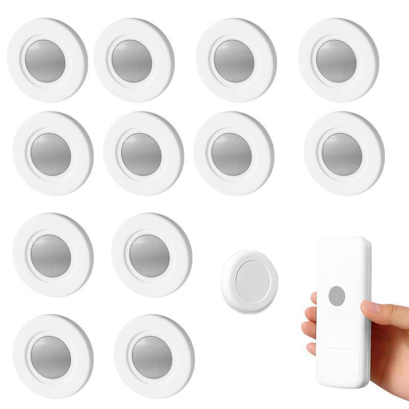lot 55599 image: 9 Pcs Magnetic Remote Control Holder, Floating Shelves for Wall, Hole-Free Mount for Home Office Remote Tv Control Storage