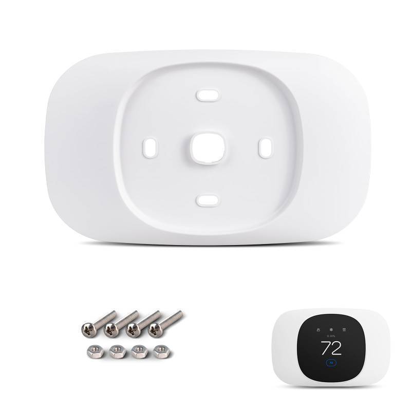 lot 35064 image: 12 Packs Trim Plate ONLY Compatible with Ecobee Smart Thermostat Essential, Wall Plate Bracket Cover, Programmable Thermostat Accessory, Practical Kit, Bracket Mount Cover (1 Pack) - Retail $8