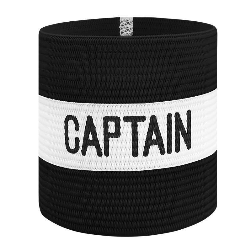 lot 35249 image: Classic Captains Armband for Soccer Training, Adults & Youths Elastic Arm Band Captain Armbands Team Sports Accessories - Junior, Black - Retail $7
