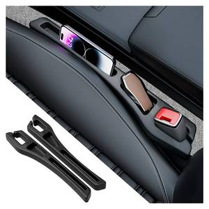 lot 27298 image: 2PCS Car Seat Gap Filler Organizer,2 in 1 Car Gap Filler with Fill and Storage Function for Storing Phones Keys Cards, Universal Multifunctional No Drop Seat Guard for Cars - Retail $10