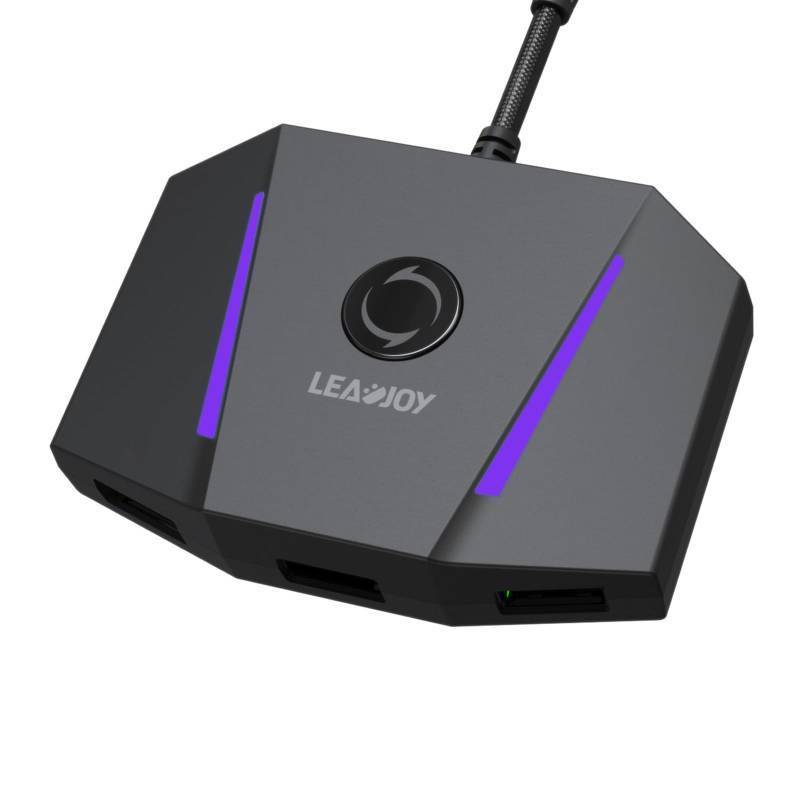 lot 31665 image: leadjoy VX2 AimBox Keyboard Mouse Adapter for PS4, Xbox One, Xbox Series XS, MnK Converter for Playing FPS, RTS, R6, Apex Legends - Retail $40