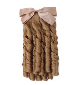 lot 33034 image: Regency Ponytail Hairpiece with Bow Spiral Curl,Historical Colonial Lady Costume (Strawberry Blonde) 2730# - Retail $8