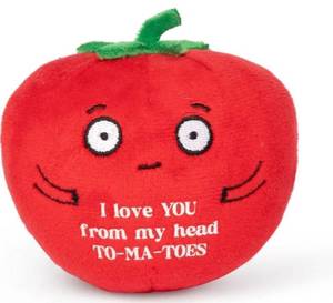 lot 33038 image: Tomato Plush Toy with Love Message - Retail $8