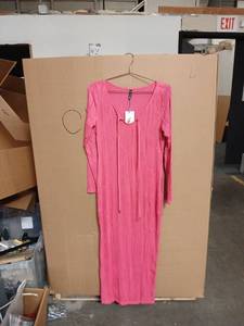lot 42369 image: PrettyGarden Womens Long Sleeve Ribbed Midi Dress Size M - Retail $25