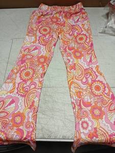 lot 42426 image: Girls Psychedelic Print Wide Leg Pants Size 130 - Retail $8