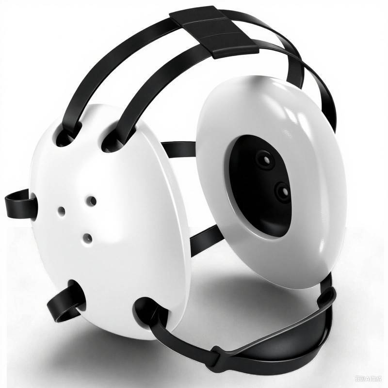 lot 45099 image: Halloscume 1 Pcs Kids Wrestling Headgear with Adjustable Ear Guard Straps MMA Jiu Jitsu Grappling Protective Headgear for Youth Adults Men Women Comfortable Training & Tournament (Whiteblack) - Retail $27