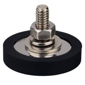 lot 30159 image: MUTUACTOR 2PCS Super Strong Neodymium Magnets 14-20 Male Threaded Stud,185lbs Heavy Duty Magnets with Anti-Scratch Rubber Cover for Camera,Led Lighting,Tripod,Ball Head,Sensor - Retail $22