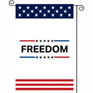 lot 30185 image: Freedom Charlie Kirk Garden Flag 12x18 Inch Double Sided, Outdoor Sign Patriotic Flag for Yard, Heavy Duty Fade Resistant - Retail $10