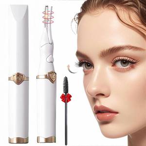 lot 30211 image: Heated Eyelash Curler - 2-in-1 Clip-Type Design, 3 Temperature Modes, USB Rechargeable Electric Eyelash Curler, Natural Curling 24H Long-Lasting Curl, Gift for Women & Girls, White EC