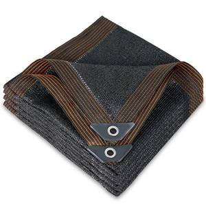 lot 32903 image: Winemana 50% Black Shade Cloth, 10 x 12 FT Durable Mesh Tarp with Grommets, Garden Sunblock Shade Cloth Shading Antifreezing for Plants Cover, Greenhouse, Barns Kennel, Patio, Tomatoes - Retail $22
