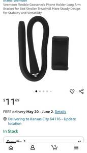 lot 32923 image: Flexible Gooseneck Phone Holder with Long Arm - Retail $8