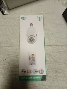 lot 32926 image: WiFi Smart Light Bulb Security Camera - Retail $25