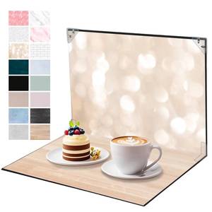 lot 32951 image: Product Photography Backdrops, 8PCS 16Patterns Small Photo Backdrop Board, ugc Background Board for Content Creators, Double Sided Flat Lay Photoshoot Props for Food Jewelry Cosmetics 16x11.5inch - Retail $20