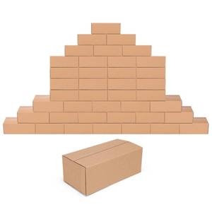 lot 33002 image: EdenseeLake 40 Pack 8x4x3 inches Shipping Boxes Small Cardboard Boxes for Packing, Moving, Mailing, Brown - Retail $24