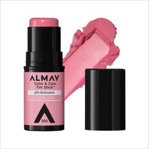 lot 42441 image: Almay Color & Care Tint Stick - Cheek & Lip Color - 300 Rose Flush - 0.25oz Hypoallergenic, Dewy Finish, Light Coverage, For Sensitive Skin - Retail $15