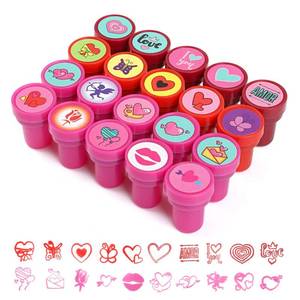 lot 42471 image: KESOTE Valentines Day Stamps for Kids, Self Inking Stamps for Valentine Party Favor Goody Bag Fillers - Retail $8