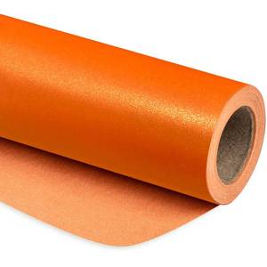 lot 42481 image: RUSPEPA Orange Matte Wrapping Paper - Solid Color Pearly - luster Paper Perfect for Wedding, Christmas, Baby Shower -17 Inches X 32.8 Feet - Retail $12