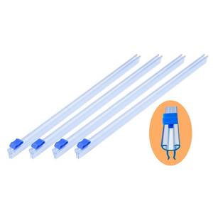 lot 42508 image: Plastic Wrap Cutter Slide Cutter - Reusable Snap-on Sliding Cutter Fit 12 inch Plastic Wrap Foil Wax Paper Parchment Paper Barbecue Paper Baking Paper Roll, Two Way Wrap Slide Cutter 4 pcs - Retail $8