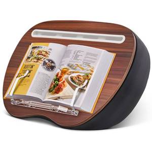 lot 61834 image: JARLINK Lap Beanbag Book Stand, Hands-Free Reading Pillow Stand for Neck Support, Comfortable Beanbag Book Holder for Bed, Sofa, Dorm Room, Travel (Muted Gray) - Retail $28