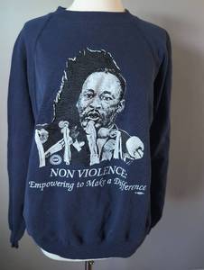 lot 2970 image: 1990s Martin Luther King Jr Non Violence Sweatshirt