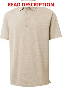 lot 1016 image: MICHEL ROUEN Mens Golf Polo Dry Fit Lightweight Texture Heather Jacquard Sports Casual Collared Polo Shirts for Men. Baby Blue 2XL