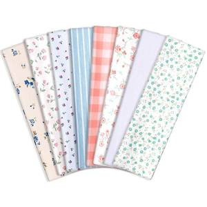 lot 1051 image: obeoby Floral Headbands for Women, Stripe Hairbands Non Slip Cotton Sports Hair Bands for Womens Hair Stocking Stuffers for Teen Girls