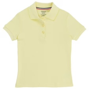 lot 1067 image: French Toast Girls School Uniform Short Sleeve Picot Collar Interlock Polo Shirt XXL 1820