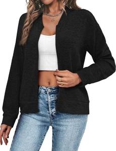 lot 1083 image: REDHOTYPE Womens Jacket Lightweight Zipper Sweatshirts Casual Coat Blazer Jackets with Pockets Large Black