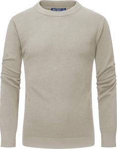 lot 1087 image: Isle Bay Linens Mens Crewneck Sweater, Pullover for Men, Long Sleeve. Large