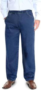 lot 1109 image: Pembrook Mens Denim Elastic Waist Pants  Loose Fit Chino for Seniors & Elderly  Adaptive Clothing XL