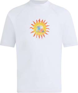 lot 1160 image: Kanu Surf Girls Karlie Rash Guard UPF 50 Sun Protection Short Sleeve Swim Shirt Size 6