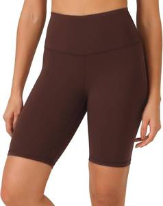 lot 1189 image: YUNOGA Women Biker Shorts 48 Inseam - High Waisted Tummy Control Workout Athletic Exercise Spandex Yoga Shorts 2XL
