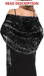 lot 1196 image: Sparkly Shawls and Wraps for Evening Dresses Chiffon Shawl Soft Silky Sparkly Party Wedding Scarf Color is Pink