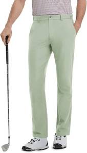 lot 1200 image: Mens Golf Pants Stretch 30 Water-Resistant Lightweight Stretch Casual Flat Front Dress Pants with 5 Pockets 30X30