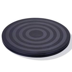 lot 696 image: 8 Inch Lazy Susan Turntable Organizer, Eichzer Premium Heavy Duty Rotating Swivel Stand with Steel Ball Bearings for ModelRotating PlantsCrafts StandTVMonitorLaptop (360� Rotation) - Retail $7