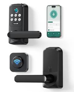 lot 702 image: Keyless Entry WiFi Smart Lock, Hornbill Fingerprint Smart Deadbolt with App Control, Compatible with Alexa, Touchscreen Keypad Door Lock with Auto-Lock for Rentals Home