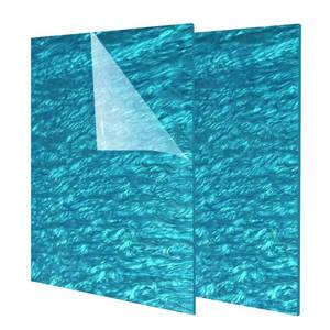 lot 707 image: FaeliKnise Pearl Cast Acrylic Sheets for CO2 Laser Cutting and Engraving Patterned Acrylic Plastic Sheets 18 Thick for DIY Crafts, Home Decor, Art Design (2, Cyan Blue, 12x8 Inch) - Retail $16