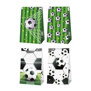 lot 708 image: PQZFKSRU Football Soccer Party Candy Bags - 12pcs with kraft Paper Bags & Labels for Snacks, Candy & Party Favors - Perfect for Valentines Day & Birthdays party favor bags - Retail $5