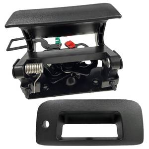 lot 754 image: LDCRE Rear Tailgate Handle Latch and Bezel Assembly Fit for 2007-14 Chevrolet Chevy Avalanche Silverado GMC Sierra 1500 2500 3500 2009-10 H3T Replace Liftgate Latch Cover Trim 15140549 15927251 - Retail $30