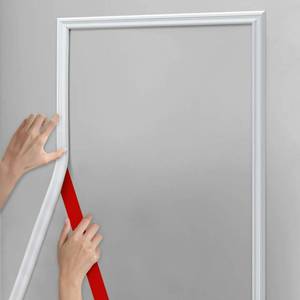 lot 757 image: Hungbak 480L x 0.9W Peel and Stick Chair Rail Panel Molding, Pre-Primed Trim for Home Decoration & Wall Protection - Retail $35