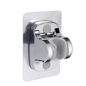 lot 771 image: NearMoon Self Adhesive Shower Head Holder-Adjustable Handheld Shower Holder NO Drilling Wall Mount Waterproof (1 Pack, Chrome Finish) - Retail $6