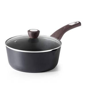 lot 788 image: SENSARTE Nonstick Sauce Pan with Lid, 3.0 Quart Saucepan with Double Spout, Multipurpose Large Cooking Pot, Non toxic Kitchen Sauce Pot, Non stick Saucier Pan, Induction Comptable, PFOA Free - Retail $50