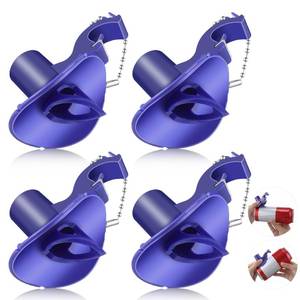 lot 794 image: 4 Pcs 4 in 1 Beverage Can Tool with Funnel, Portable Can Piercing Tool and Bottle Opener Keychain for Camping, Pool, Tailgates and Outdoor Gatherings - Retail $24