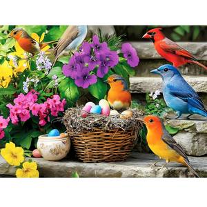 lot 797 image: 300 Piece Puzzle for Adults, Colorful Birds Jigsaw Puzzle, Colorful Hummingbird Animals Puzzles, Bird Lover Challenging Puzzles for Friends Family Activity Game Nights Gifts, 20.5x15 in - Retail $9