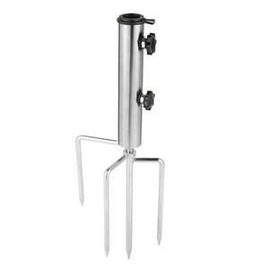 lot 809 image: Umbrella Sand Anchor with 4 Spike,Heavy Duty Steel No Dig Beach Sand Ground Anchor,Outdoor Umbrella Base Portable Beach Umbrella Stake Holder Stand for Umbrella,Flag,Fishing Rod,Poles,Christmas Tree - Retail $20